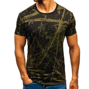 3D Printed T-Shirt Ink Draw Pattern Short Sleeve Summer Casual Tops Tees Fashion O-Neck Tshirt Male