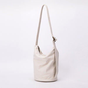 Messenger bag bag female 2020 new Korean version of large bag women canvas casual ladies shoulder bucket bag women