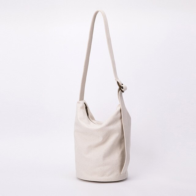 Messenger bag bag female 2020 new Korean version of large bag women canvas casual ladies shoulder bucket bag women