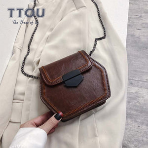 Ladies Luxury Women Shoulder Bags Female Casual Tote Bag Fashion Quality Pu Leather Handbag Chain Shoulder Messenge Ladies Bags
