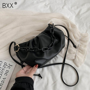 [BXX] Cloud Shaped PU Leather Crossbody Bags For Women 2020 Female Shoulder Messenger Bag Lady Mini Cross Body Handbags HL455
