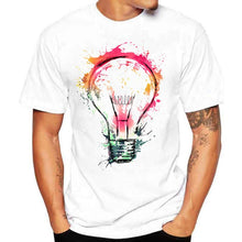 Load image into Gallery viewer, 2019 Men&#39;s T-shirts Summer Fashion Bulb 3D Print t shirt Men Casual O-Neck Men Tshirt Brand Cotton Funny T-shirt homme Top Tees
