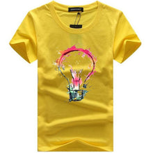 Load image into Gallery viewer, 2019 Men&#39;s T-shirts Summer Fashion Bulb 3D Print t shirt Men Casual O-Neck Men Tshirt Brand Cotton Funny T-shirt homme Top Tees
