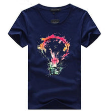 Load image into Gallery viewer, 2019 Men&#39;s T-shirts Summer Fashion Bulb 3D Print t shirt Men Casual O-Neck Men Tshirt Brand Cotton Funny T-shirt homme Top Tees
