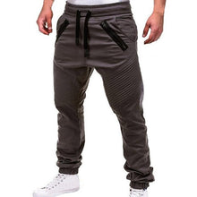 Load image into Gallery viewer, Men Casual Joggers Pants Solid Thin Cargo Sweatpants Male Multi-pocket Trousers New Mens Sportswear Hip Hop Harem Pencil Pants
