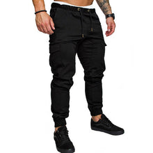Load image into Gallery viewer, Men Casual Joggers Pants Solid Thin Cargo Sweatpants Male Multi-pocket Trousers New Mens Sportswear Hip Hop Harem Pencil Pants
