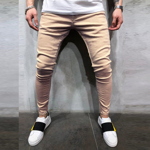 Fit Jeans Men's Denim Pants Brand New Style Trousers Jack Jones Menswear Men's Stretch Loose Plaid Casual Button Fly Straight