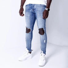 Load image into Gallery viewer, Fit Jeans Men&#39;s Denim Pants Brand New Style Trousers Jack Jones Menswear Men&#39;s Stretch Loose Plaid Casual Button Fly Straight
