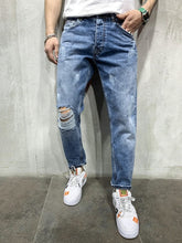 Load image into Gallery viewer, Fit Jeans Men&#39;s Denim Pants Brand New Style Trousers Jack Jones Menswear Men&#39;s Stretch Loose Plaid Casual Button Fly Straight
