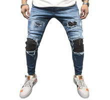 Load image into Gallery viewer, Fit Jeans Men&#39;s Denim Pants Brand New Style Trousers Jack Jones Menswear Men&#39;s Stretch Loose Plaid Casual Button Fly Straight
