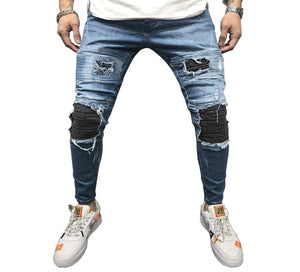 Fit Jeans Men's Denim Pants Brand New Style Trousers Jack Jones Menswear Men's Stretch Loose Plaid Casual Button Fly Straight