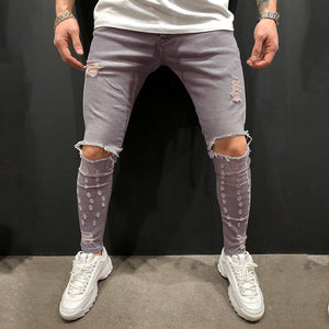 Fit Jeans Men's Denim Pants Brand New Style Trousers Jack Jones Menswear Men's Stretch Loose Plaid Casual Button Fly Straight