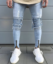 Load image into Gallery viewer, Fit Jeans Men&#39;s Denim Pants Brand New Style Trousers Jack Jones Menswear Men&#39;s Stretch Loose Plaid Casual Button Fly Straight
