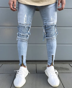 Fit Jeans Men's Denim Pants Brand New Style Trousers Jack Jones Menswear Men's Stretch Loose Plaid Casual Button Fly Straight