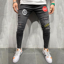 Load image into Gallery viewer, Fit Jeans Men&#39;s Denim Pants Brand New Style Trousers Jack Jones Menswear Men&#39;s Stretch Loose Plaid Casual Button Fly Straight

