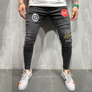 Fit Jeans Men's Denim Pants Brand New Style Trousers Jack Jones Menswear Men's Stretch Loose Plaid Casual Button Fly Straight