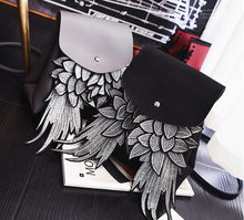 Load image into Gallery viewer, woman fashion backpack with wing good quality unique design pu lady bag
