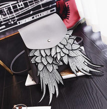 Load image into Gallery viewer, woman fashion backpack with wing good quality unique design pu lady bag
