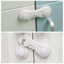 Load image into Gallery viewer, 5pcs/lot Multi-function Child Baby Safety Lock Cupboard Cabinet Door Drawer Safety Locks Children Security Protector Baby Care
