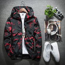 Load image into Gallery viewer, JALEEMAN  Spring Autumn Mens Casual Camouflage Hoodie Jacket Men Waterproof Clothes Men&#39;s Windbreaker Coat Male Outwear 4X

