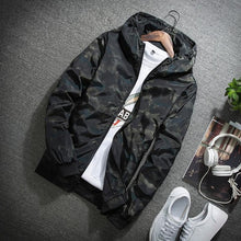 Load image into Gallery viewer, JALEEMAN  Spring Autumn Mens Casual Camouflage Hoodie Jacket Men Waterproof Clothes Men&#39;s Windbreaker Coat Male Outwear 4X
