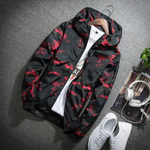 Load image into Gallery viewer, JALEEMAN  Spring Autumn Mens Casual Camouflage Hoodie Jacket Men Waterproof Clothes Men&#39;s Windbreaker Coat Male Outwear 4X
