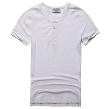 Load image into Gallery viewer, T-Shirt Men Brand Fashion henry t-shirt Mens Solid Casual Dry Slim Fitness White Shirts Tops Tee Bodybuilding T4083
