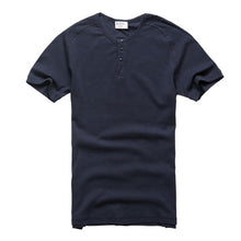 Load image into Gallery viewer, T-Shirt Men Brand Fashion henry t-shirt Mens Solid Casual Dry Slim Fitness White Shirts Tops Tee Bodybuilding T4083
