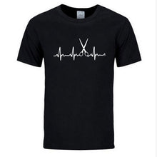 Load image into Gallery viewer, Summer Brand Clothing Hairdresser T Shirts Men Cool Hair Printed Shirt Short Sleeve Cotton Barber T-shirts Tops
