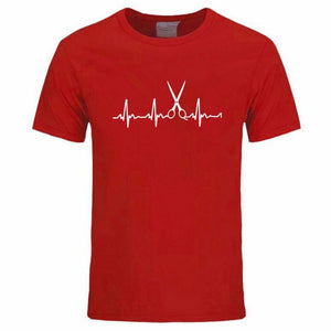 Summer Brand Clothing Hairdresser T Shirts Men Cool Hair Printed Shirt Short Sleeve Cotton Barber T-shirts Tops